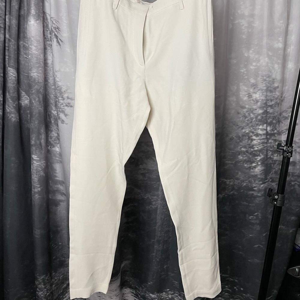 Brunello Cucinelli Cream Dress Trousers